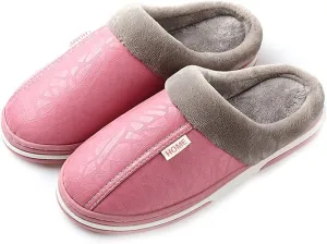 Men's Women's Slippers Foam Memory House Outdoor Indoor Shoes Slip-on Anti-Skid Comfort Fleece Lining Cotton