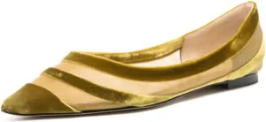 miss left Women Comfortable Closed Pointed Toe Ballet Flats Soft Velvet Slip On Low Block Heel Pumps Cozy Dance Ballroom Shoes Size 4-16 US
