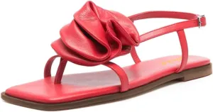 miss left Women Open Split Toe Floral Comfortable Flat Sandals Slingback Slip on Summer Beach Vacation Casual Walking Shoes Size 4-16 US