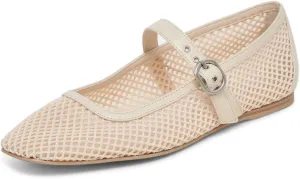 miss left Women Stylish Square Toe Single Strap Buckle Mesh Flat Mary Janes Ladies Comfy Casual Daily Dress Shoes Size 4-16 US