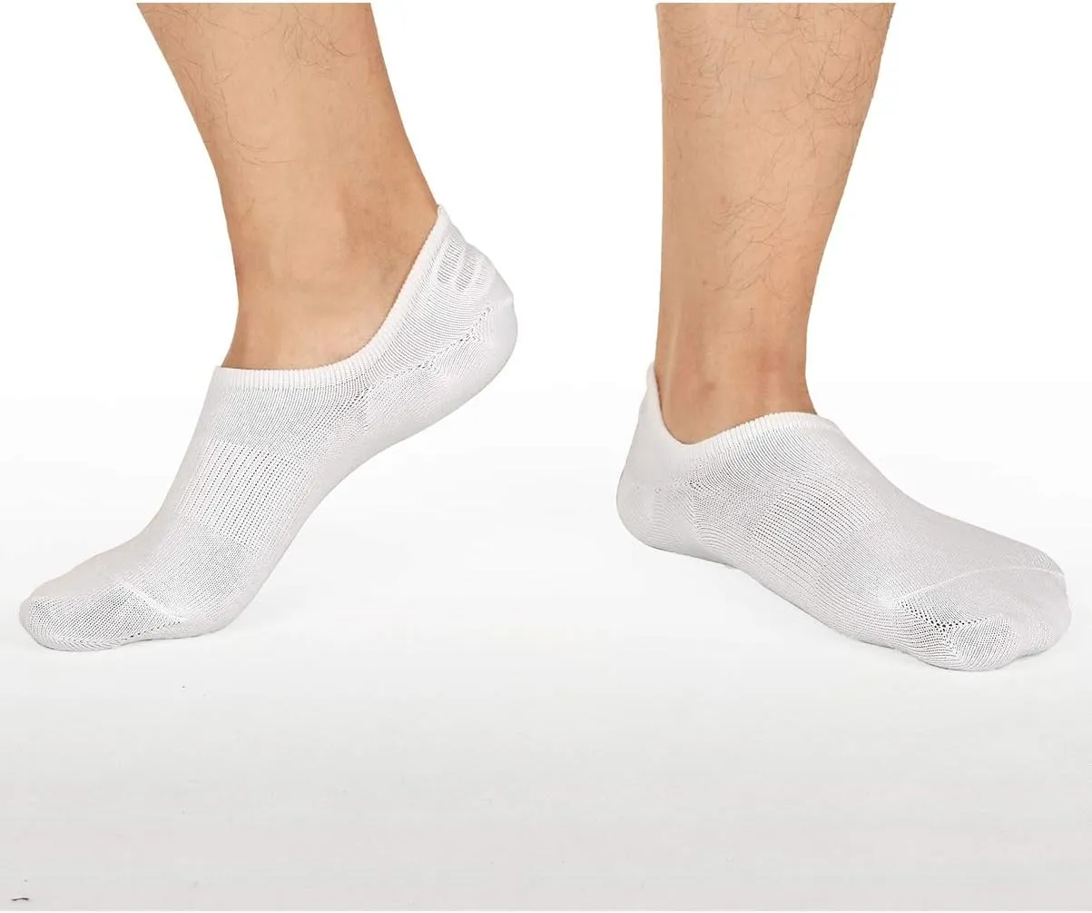 Mottee&Zconia No Show Sock Low Cut Ankle Short Socks for Men/Women Basic Casual Anti-skid Cotton Socks with Non Slip Grips