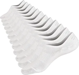 Mottee&Zconia No Show Sock Low Cut Ankle Short Socks for Men/Women Basic Casual Anti-skid Cotton Socks with Non Slip Grips