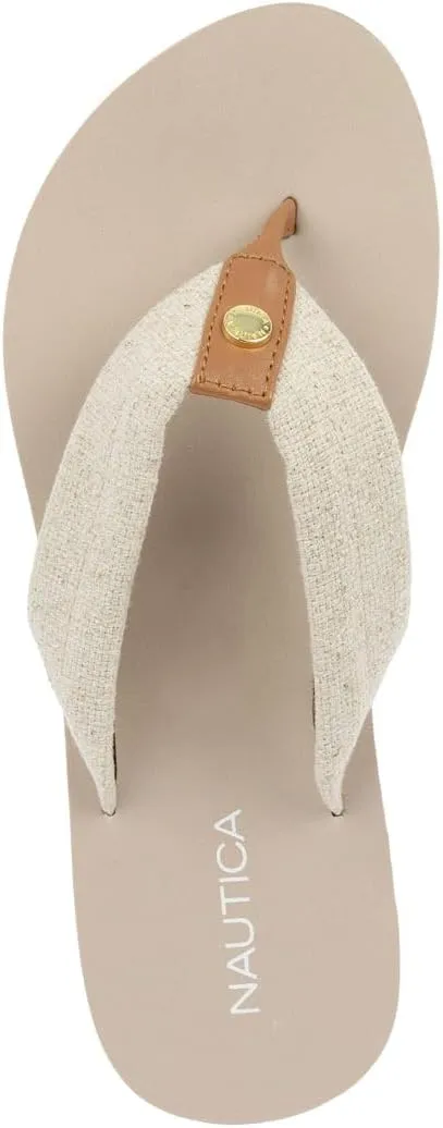 Nautica Women's Thong Strap Sandal – Casual Flip-Flop for Beach, Pool, and Everyday Comfort