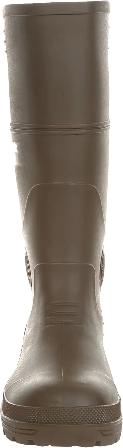 Northside Mens Walcot FLEX-TUFF Waterproof Rubber Boot- All-Day Comfort Cushioned Insole, Traction Outsole with Heel Kick, Dark Brown, 15