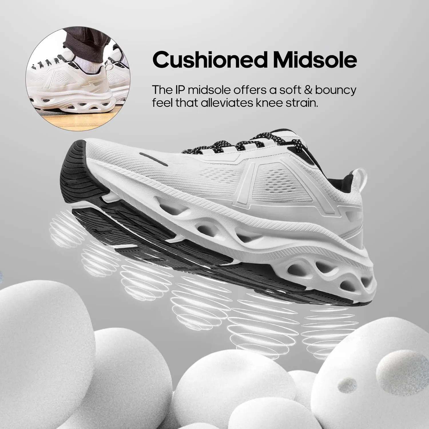 NORTIV 8 Men's Comfortable Walking Shoes MovePropel Athletic Breathable Gym Workout Tennis Jogging Cross Training Non Slip Fashion Running Sneakers