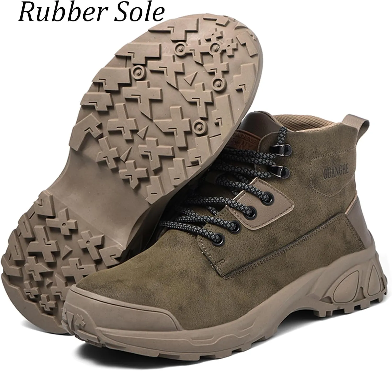 Nutropa Steel Toe Boots for Men Women, Lightweight Work & Safety Shoes Outdoor Protection Footwear Puncture Proof Industrial and Construction Shoes