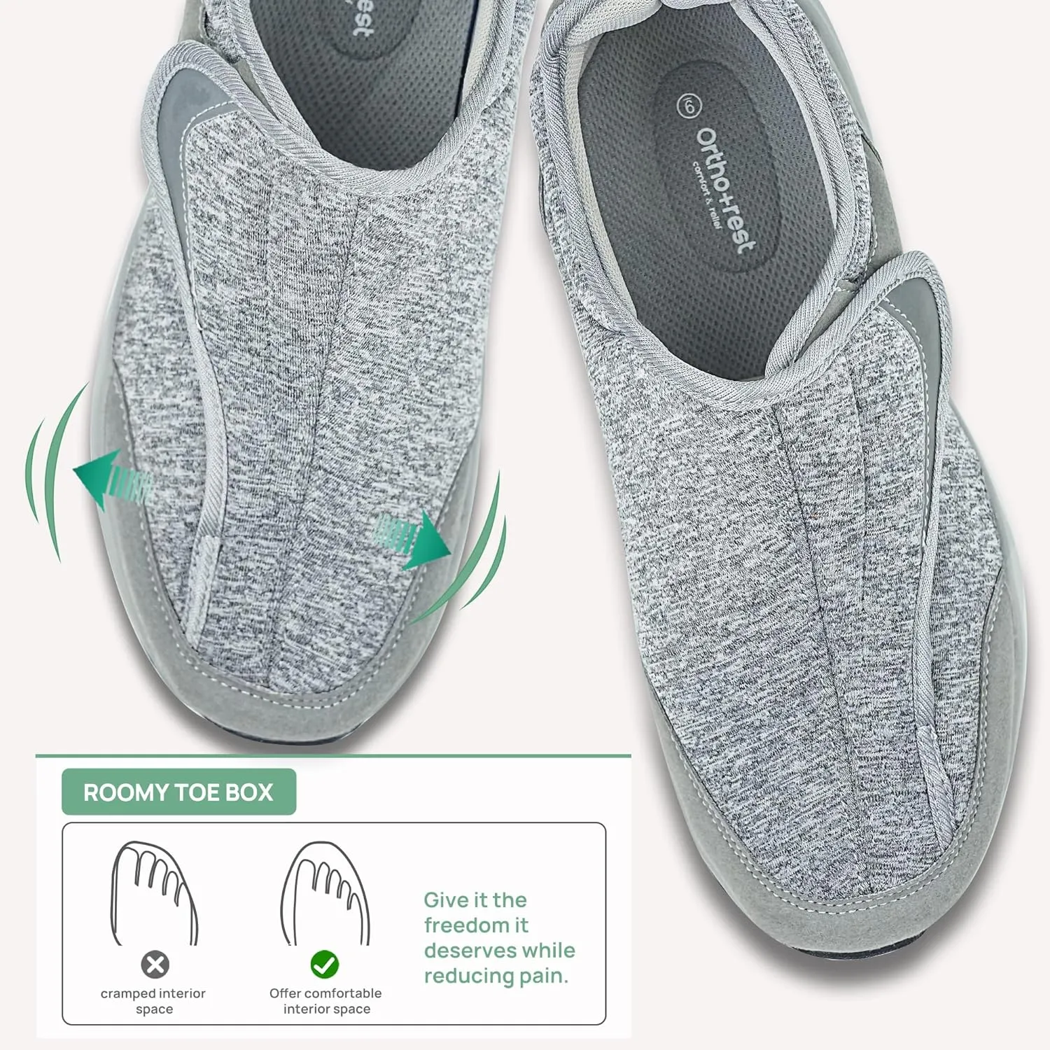 Ortho rest Men Diabetic Shoes Swollen Feet Diabetes Walking Shoes Arch Support Orthopedic Sneakers