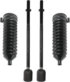 PartsW - 4 Pc Steering kit Inner Tie Rod End and Bellow Boots Fits FORD TAURUS 1999-2007 All Models w/Power Steering MERCURY SABLE 1999-2005 All Models w/Power Steering