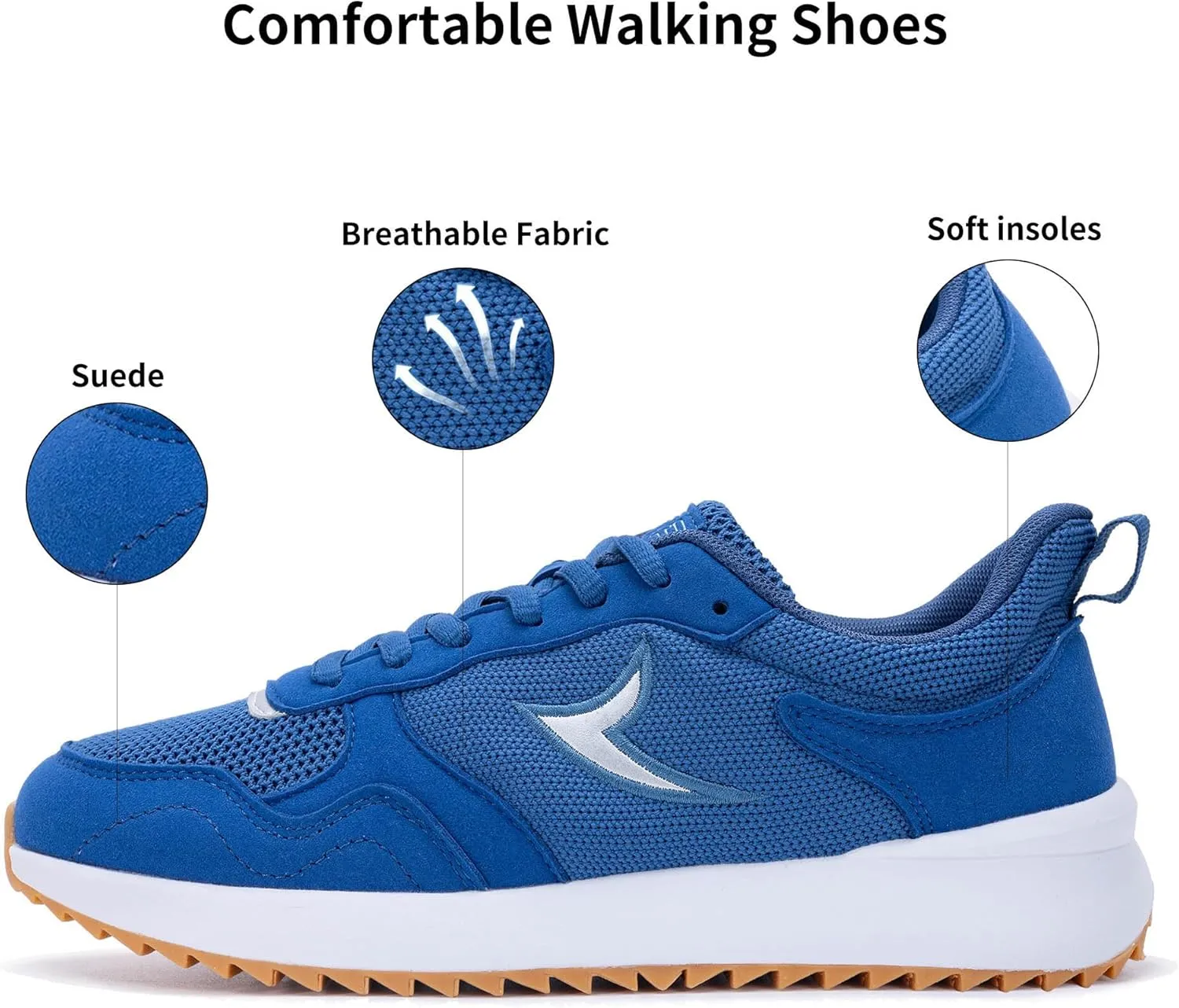 PERSOUL Women's Fashion Sneakers Comfortable Womens Walking Shoes Lightweight Style Tennis Shoes for Casual Daily Workout Shoes US Size 6-11