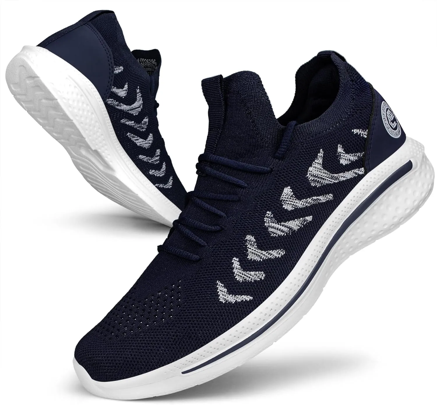 Pujcs Men Sneakers Lightweight Running Shoes for Men Slip on Walking Shoes Mesh Comfortable Atheletic Shoes for Tennis Gym Workout