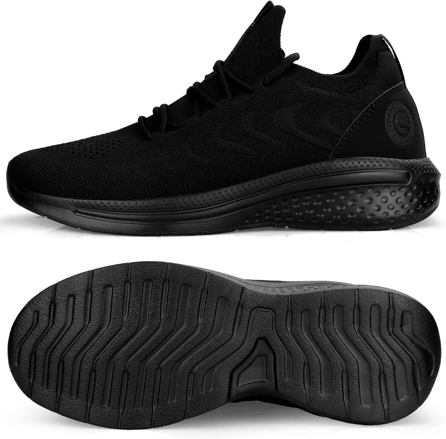 Pujcs Men Sneakers Lightweight Running Shoes for Men Slip on Walking Shoes Mesh Comfortable Atheletic Shoes for Tennis Gym Workout