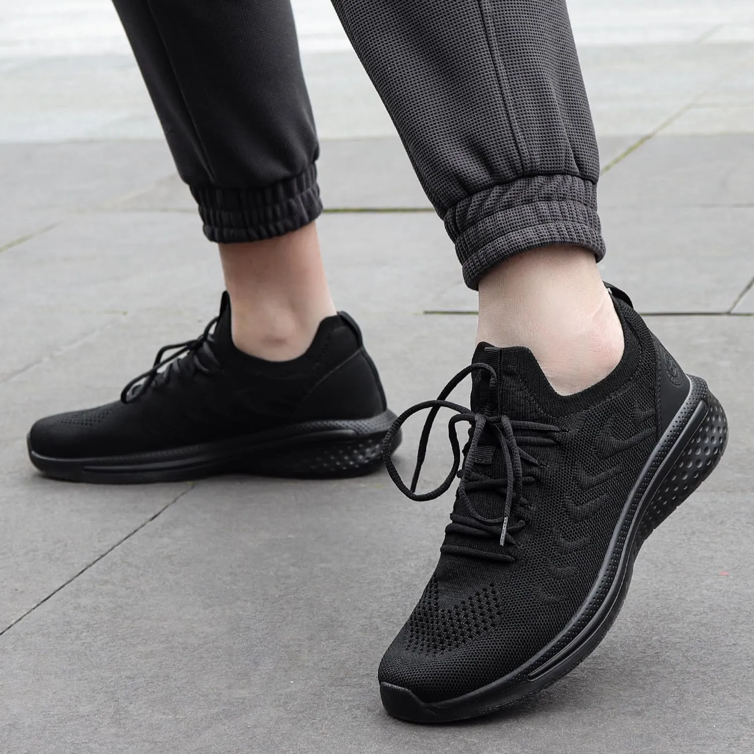 Pujcs Men Sneakers Lightweight Running Shoes for Men Slip on Walking Shoes Mesh Comfortable Atheletic Shoes for Tennis Gym Workout