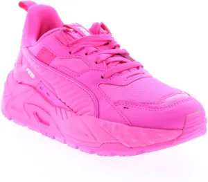PUMA Womens Rs-Trck Brighter Days Lace Up Sneakers Shoes Casual - Pink - Size 7 M