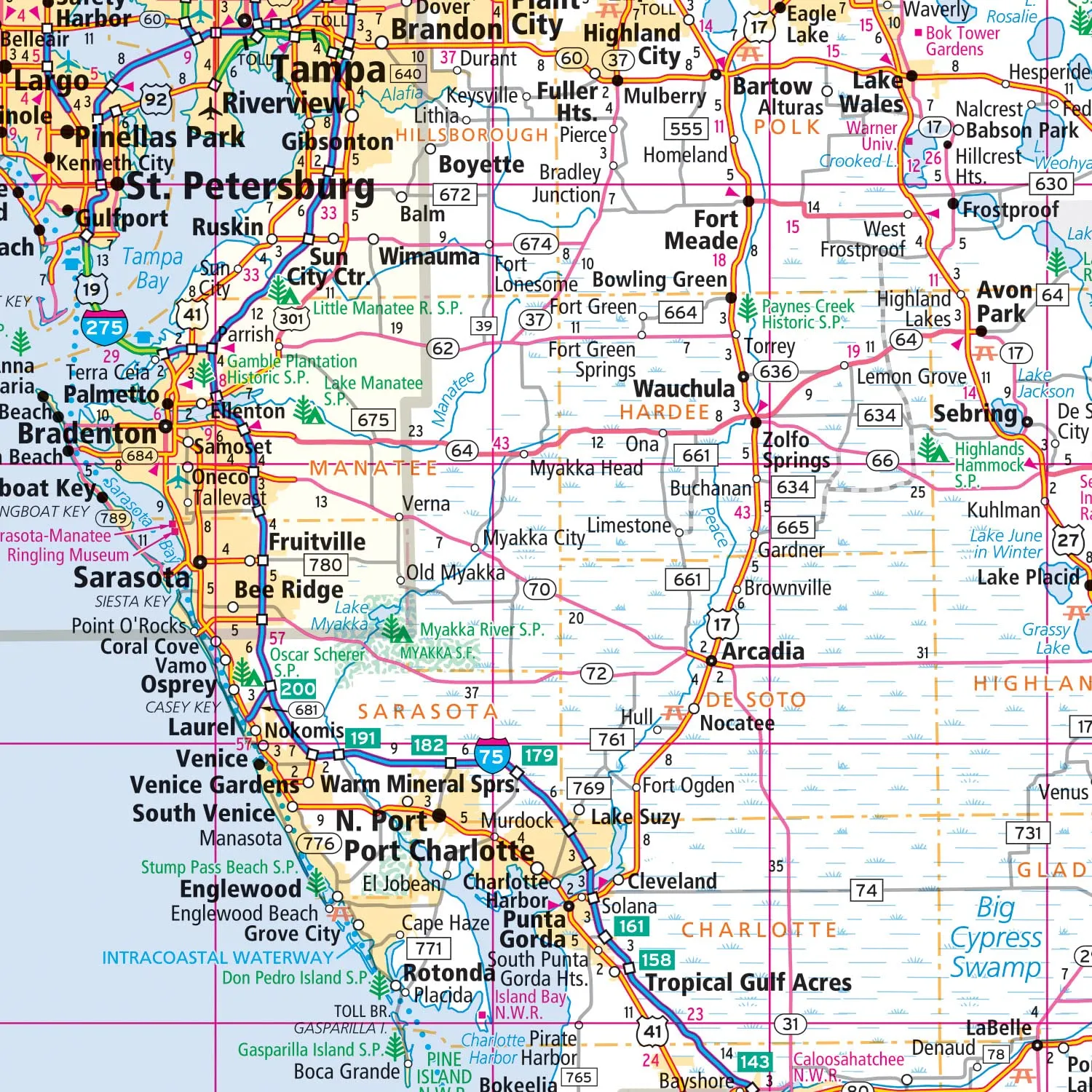 Rand McNally Easy to Fold: Florida State Laminated Map [Map] Rand McNally