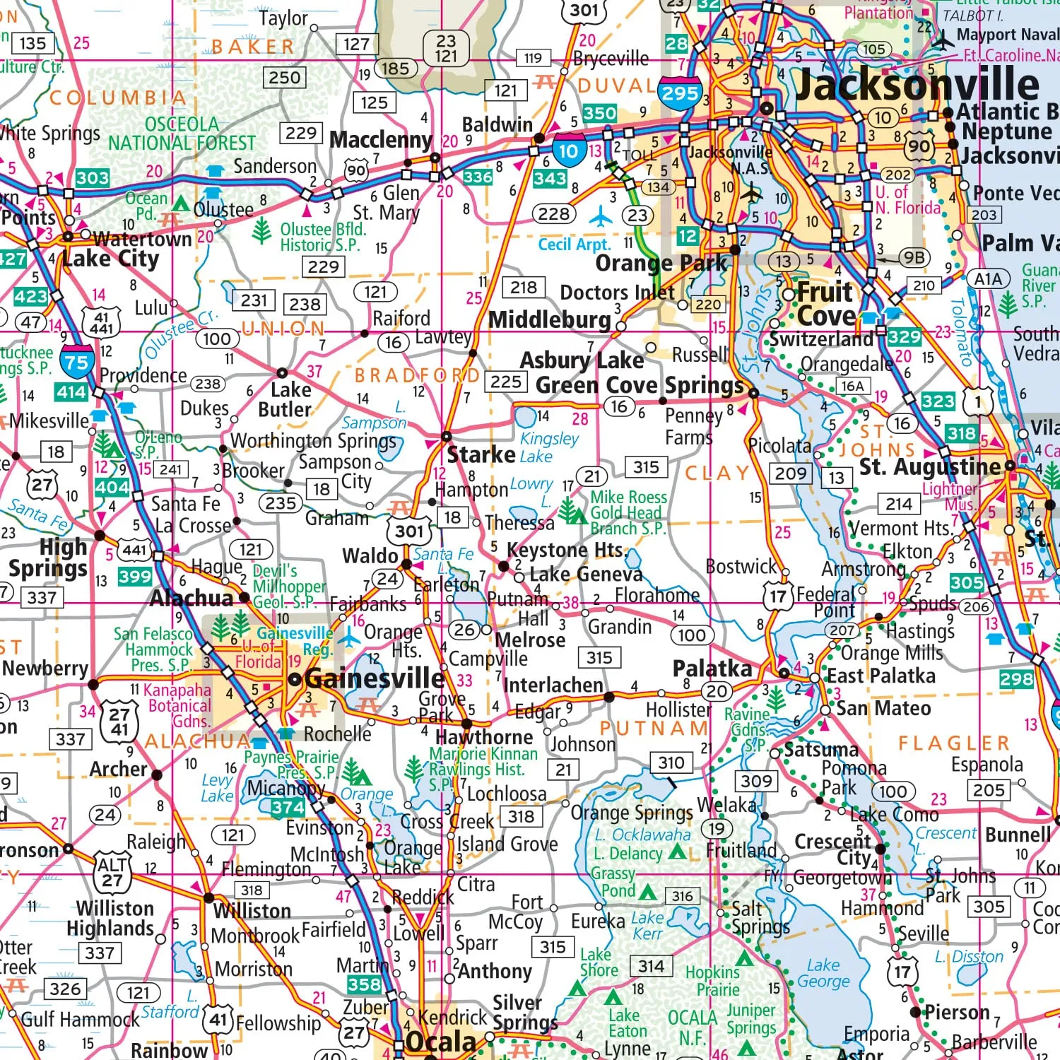 Rand McNally Easy to Fold: Florida State Laminated Map [Map] Rand McNally
