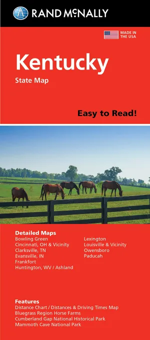 Rand McNally Easy to Read Folded Map: Kentucky State Map