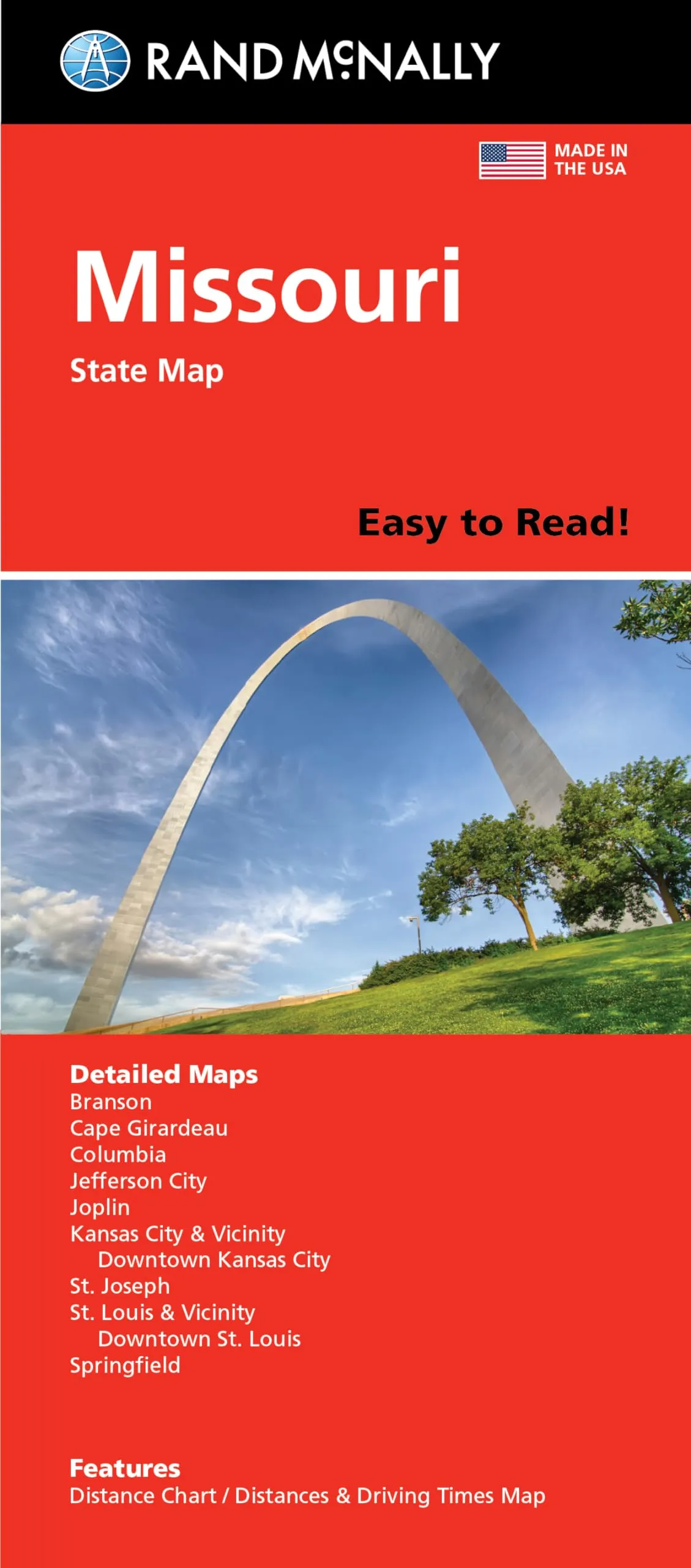 Rand McNally Easy to Read: Missouri State Map [Map] Rand McNally