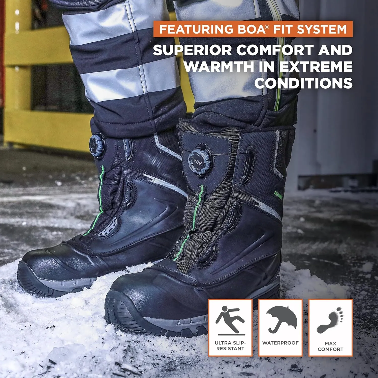 RefrigiWear Extreme Pac Boots, Waterproof Work Boot for Men, -60°F Comfort Rating