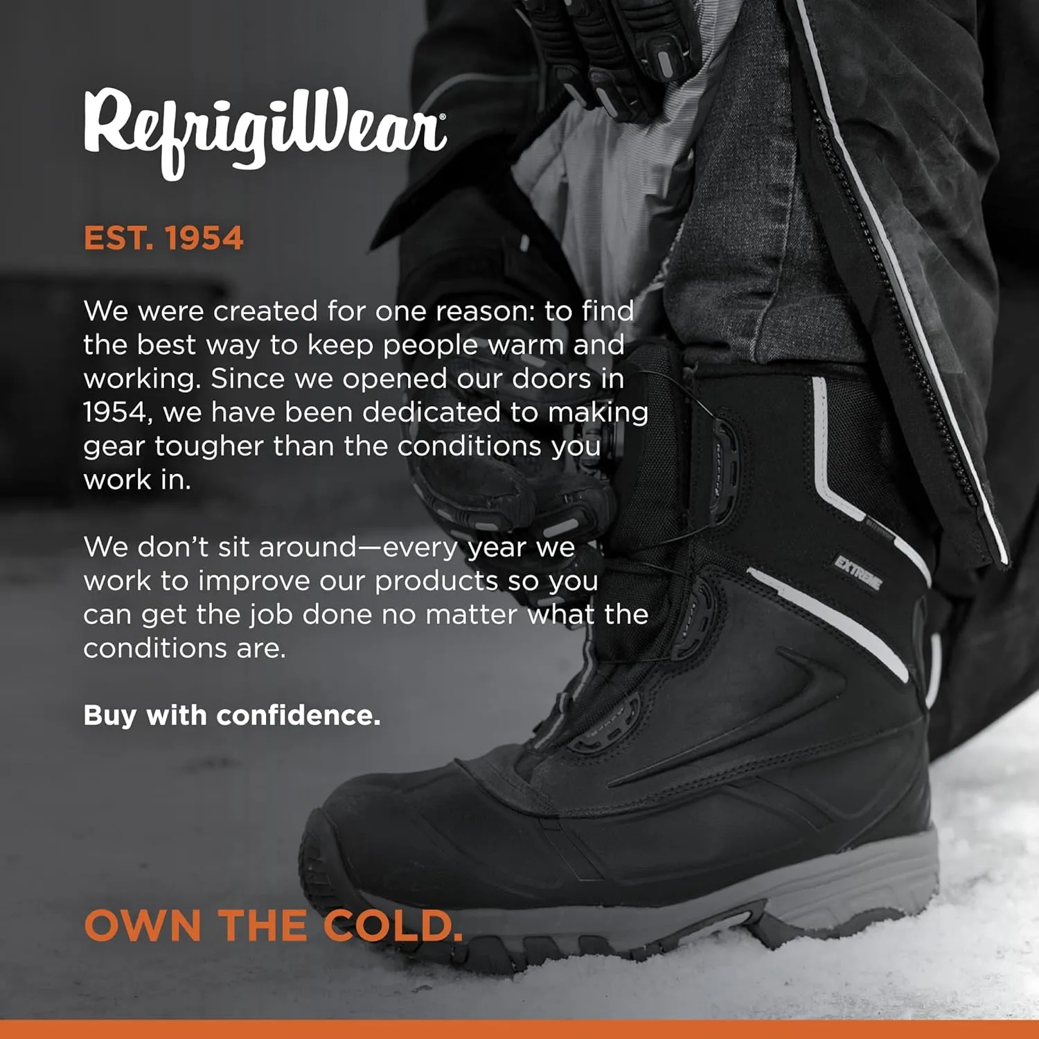 RefrigiWear Extreme Pac Boots, Waterproof Work Boot for Men, -60°F Comfort Rating