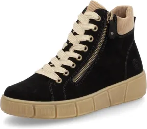 Remonte D1T70 Women's High-Top Trainers, Loose Insole, Black Estate 03, 8 Women