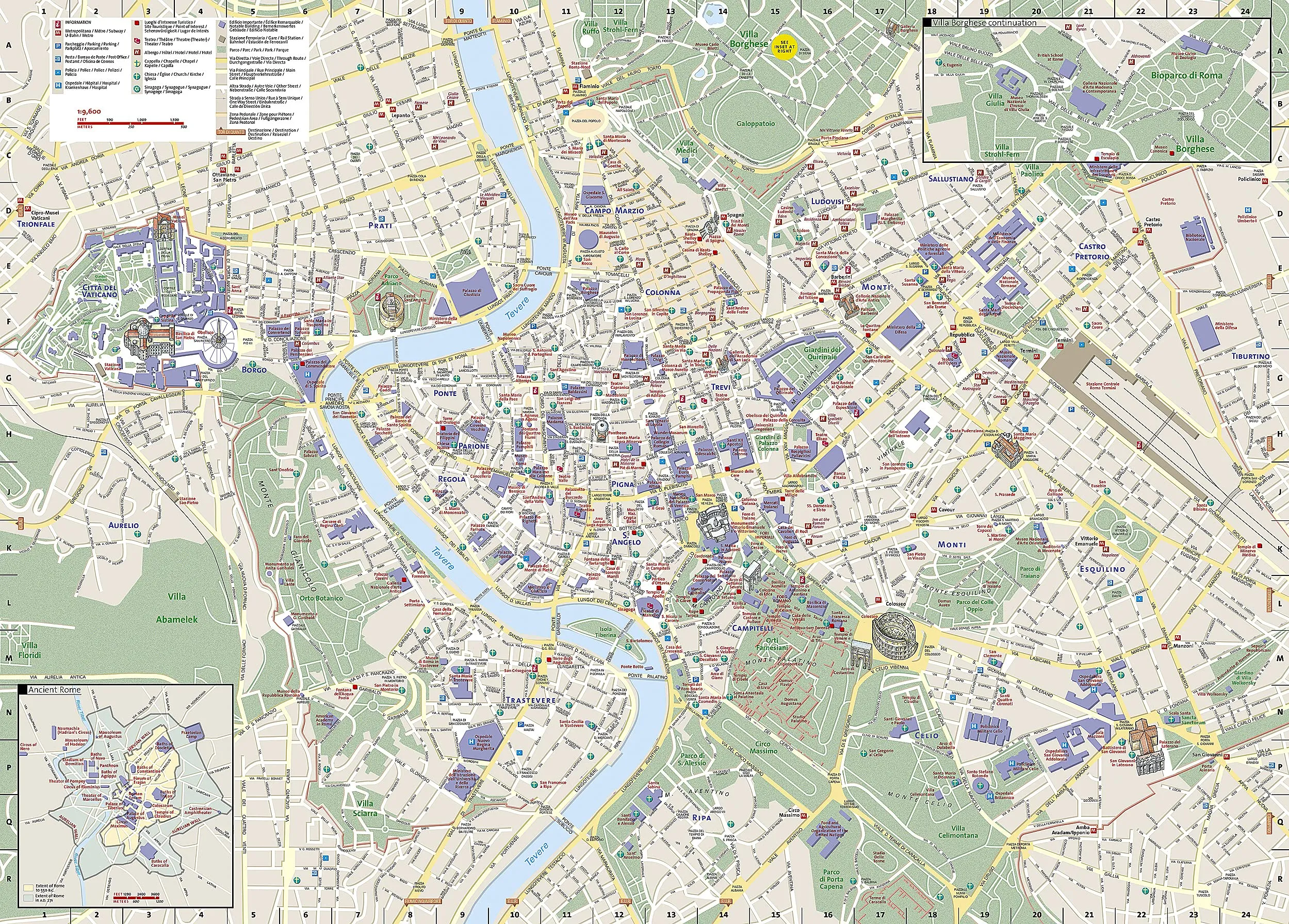 Rome Map (National Geographic Destination City Map) [Map] National Geographic Maps