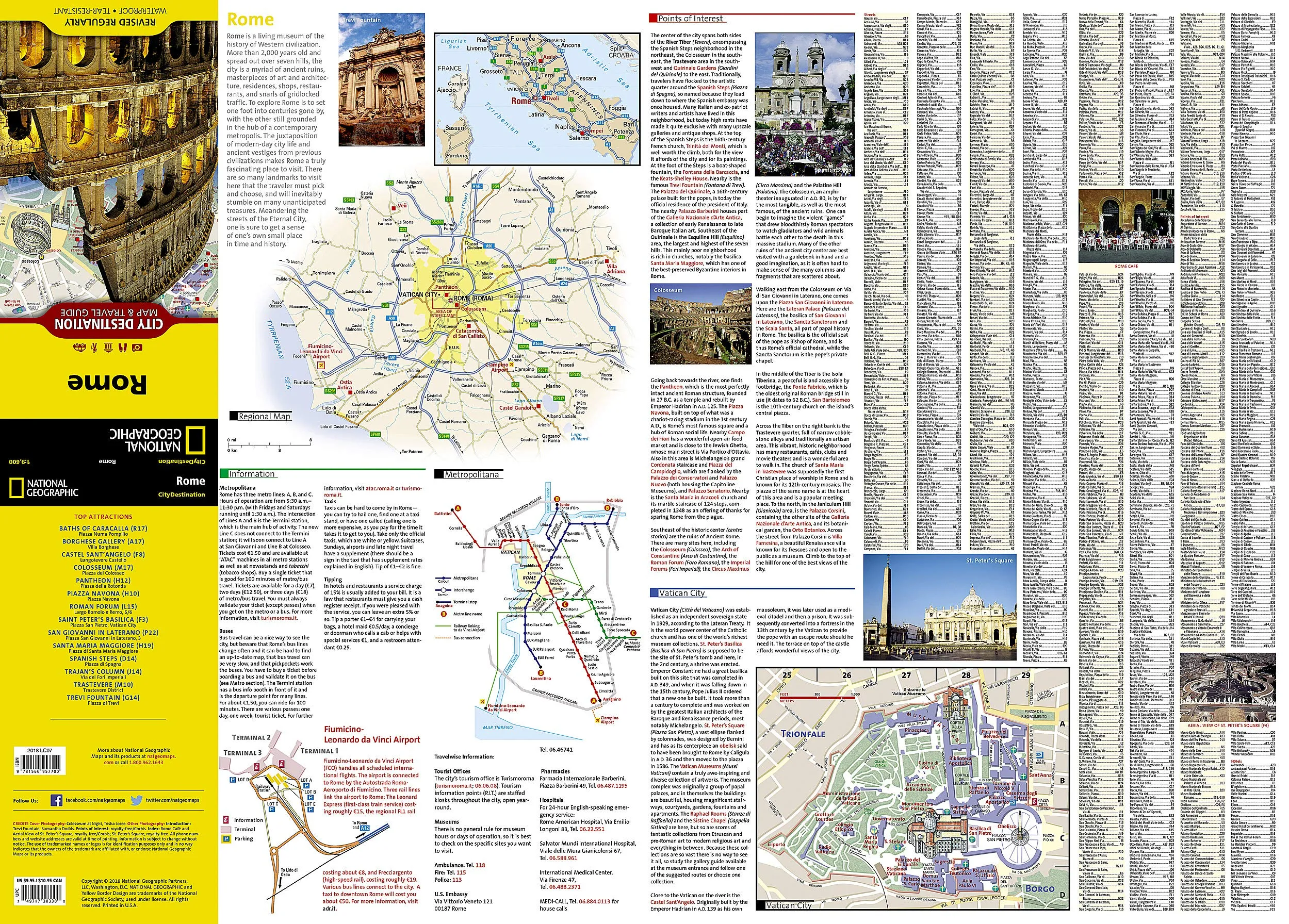 Rome Map (National Geographic Destination City Map) [Map] National Geographic Maps