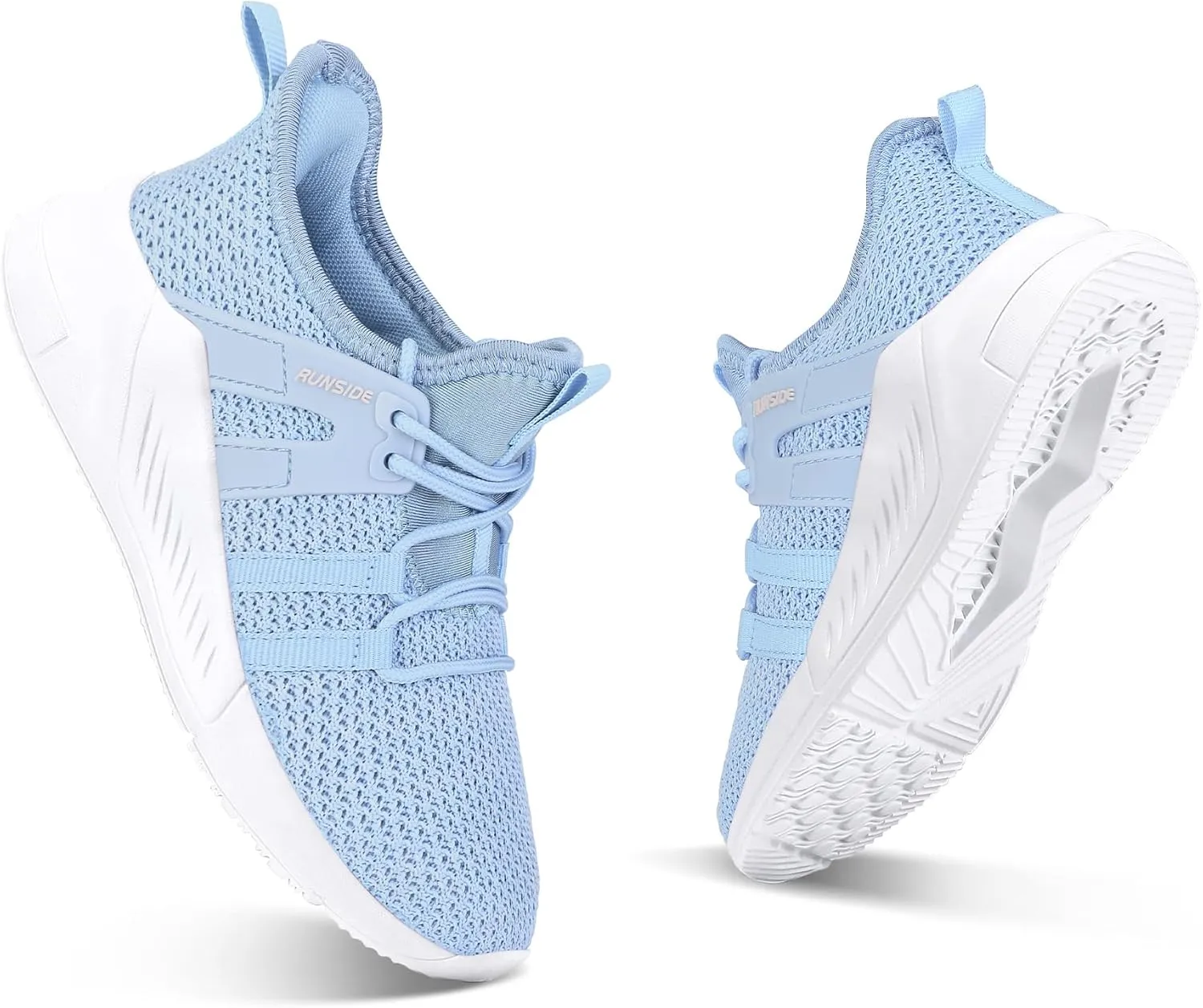 RUNSIDE Boys Girls Tennis Shoes Kids Lightweight Breathable Sneakers Lace-up Running Athletic Shoes for Toddler/Little Kid/Big Kid