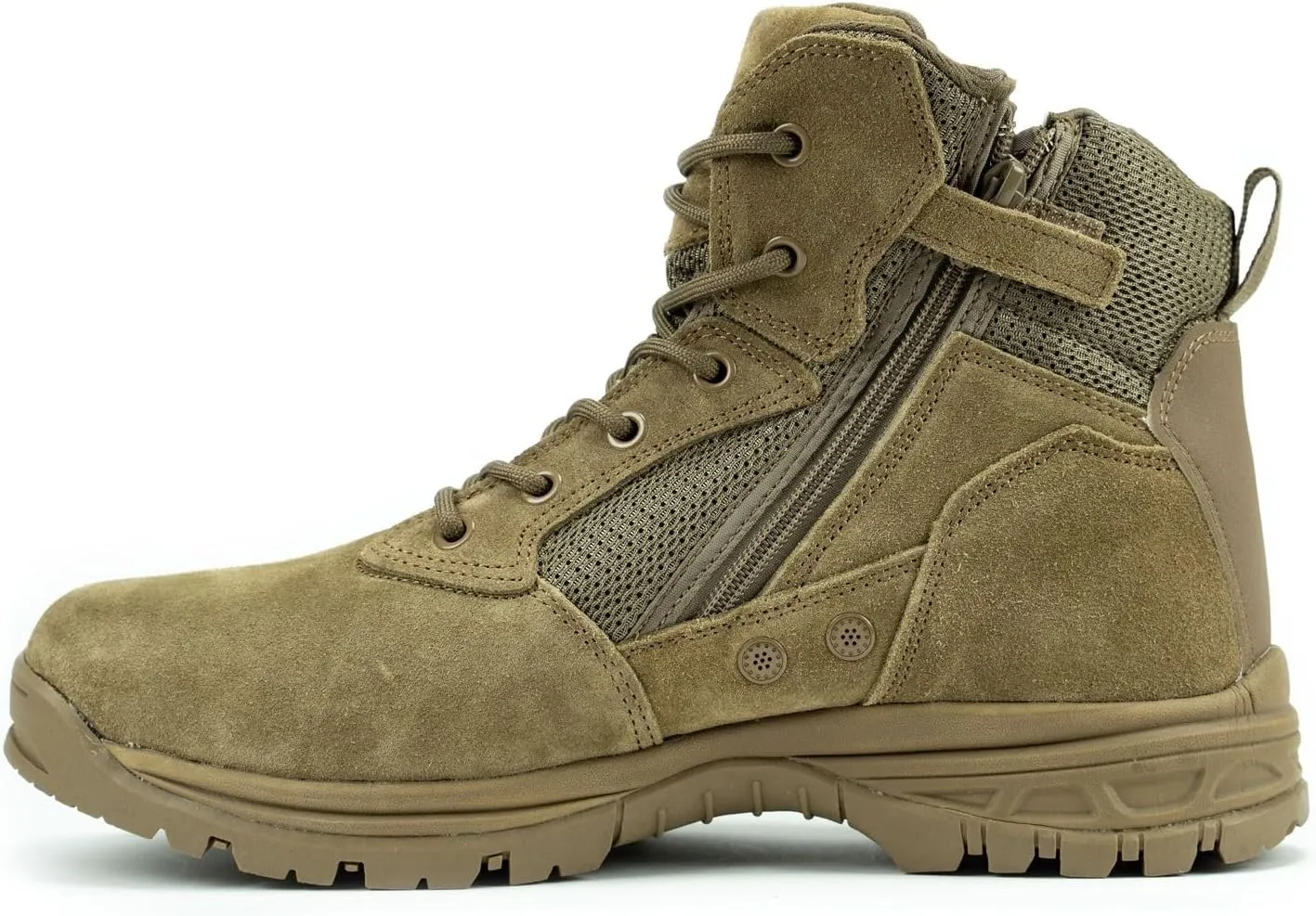 RYNO GEAR Tactical Combat Military Boots with CoolMax Lining, Contrast Stitching and Slip Resistant Sole