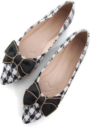 SAILING LU Ballet Flats for Womens Shoes Pointy Toe Cozy Flat Shoes Suede Comfortable Dressy Shoes Wear to Work Slip-on Moccasins