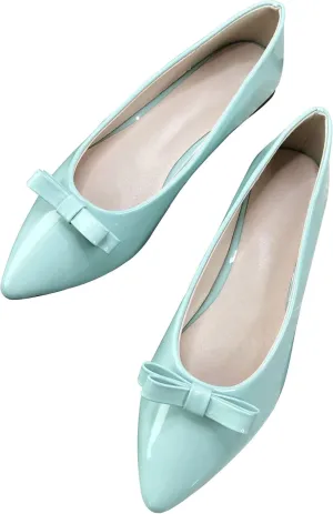 SAILING LU Casual Flat Shoes for Women Comfortable Slip-ons Loafers Women Moccasins Pointed Toe Ballerina Walking Flats Shoes Wear to Work