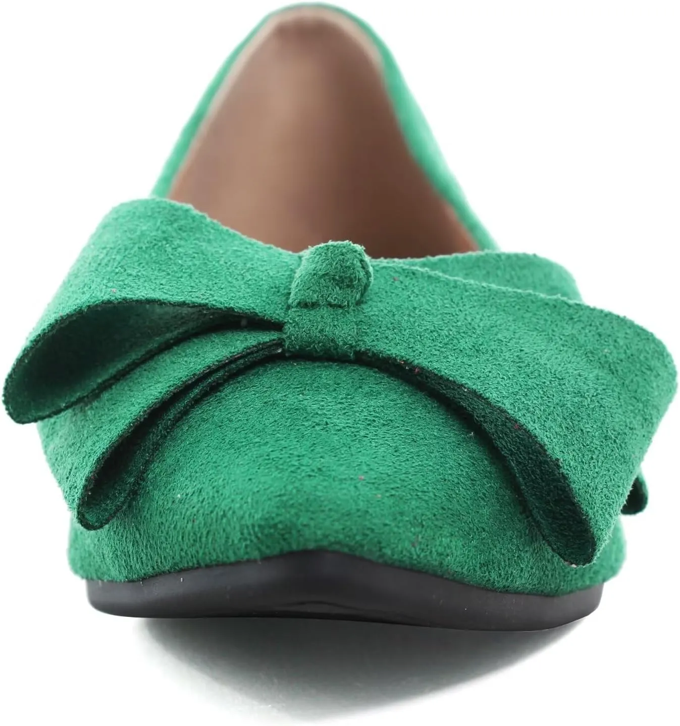 SAILING LU Pointy Toe Ballet Flats for Women with Cute Bowknot Elegant Slip-ons Soft Support Daily Walking Shoes