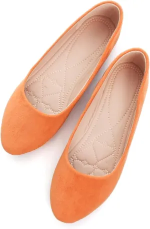 SAILING LU Pointy Toe Shoes Women Ballet Flats Comfort Solid Flat Shoes for Women Work Slip On Moccasins