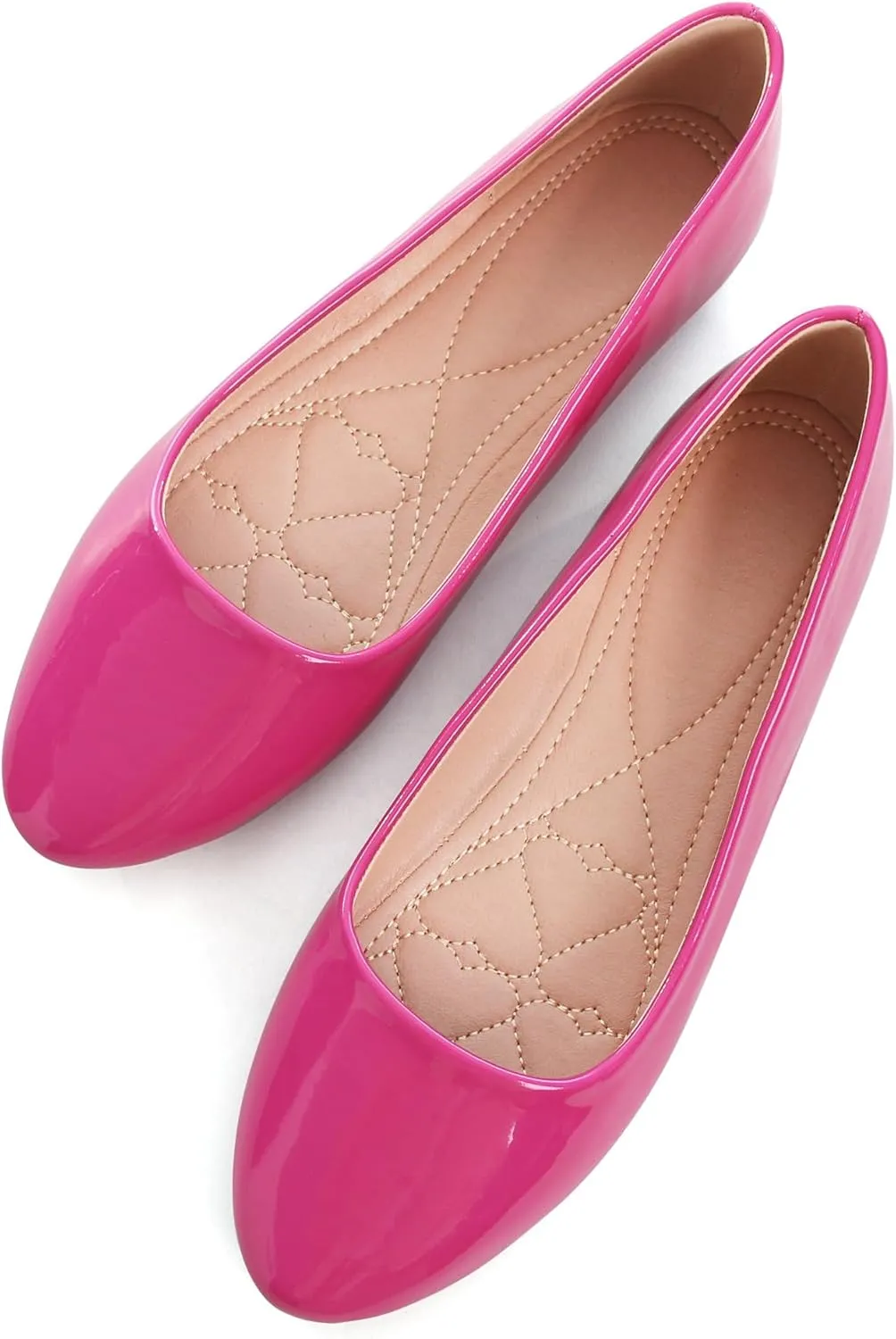 SAILING LU Pointy Toe Shoes Women Ballet Flats Comfort Solid Flat Shoes for Women Work Slip On Moccasins
