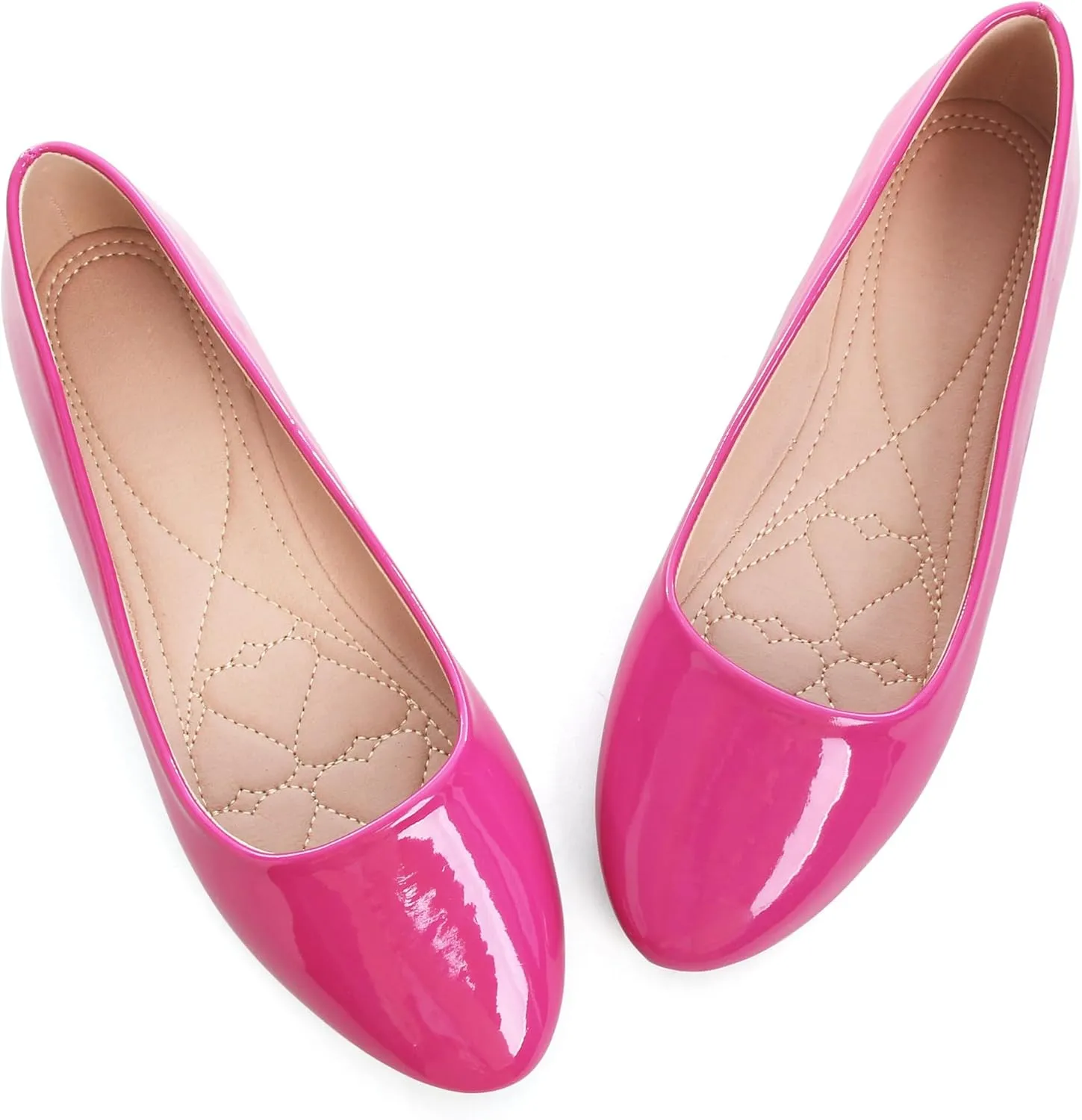 SAILING LU Pointy Toe Shoes Women Ballet Flats Comfort Solid Flat Shoes for Women Work Slip On Moccasins