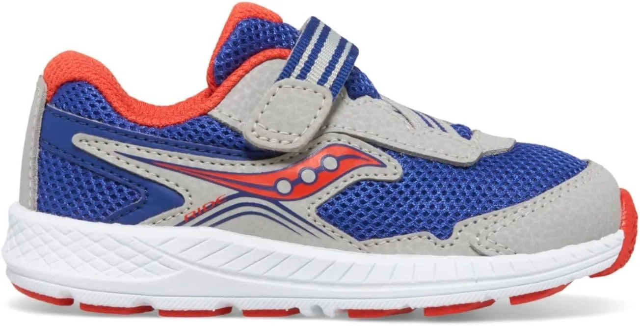Saucony® Kids Ride 10 Jr Sneakers for Kids – Ideal for Toddlers and Little Kids – Poly Sock Construction – Round Toe