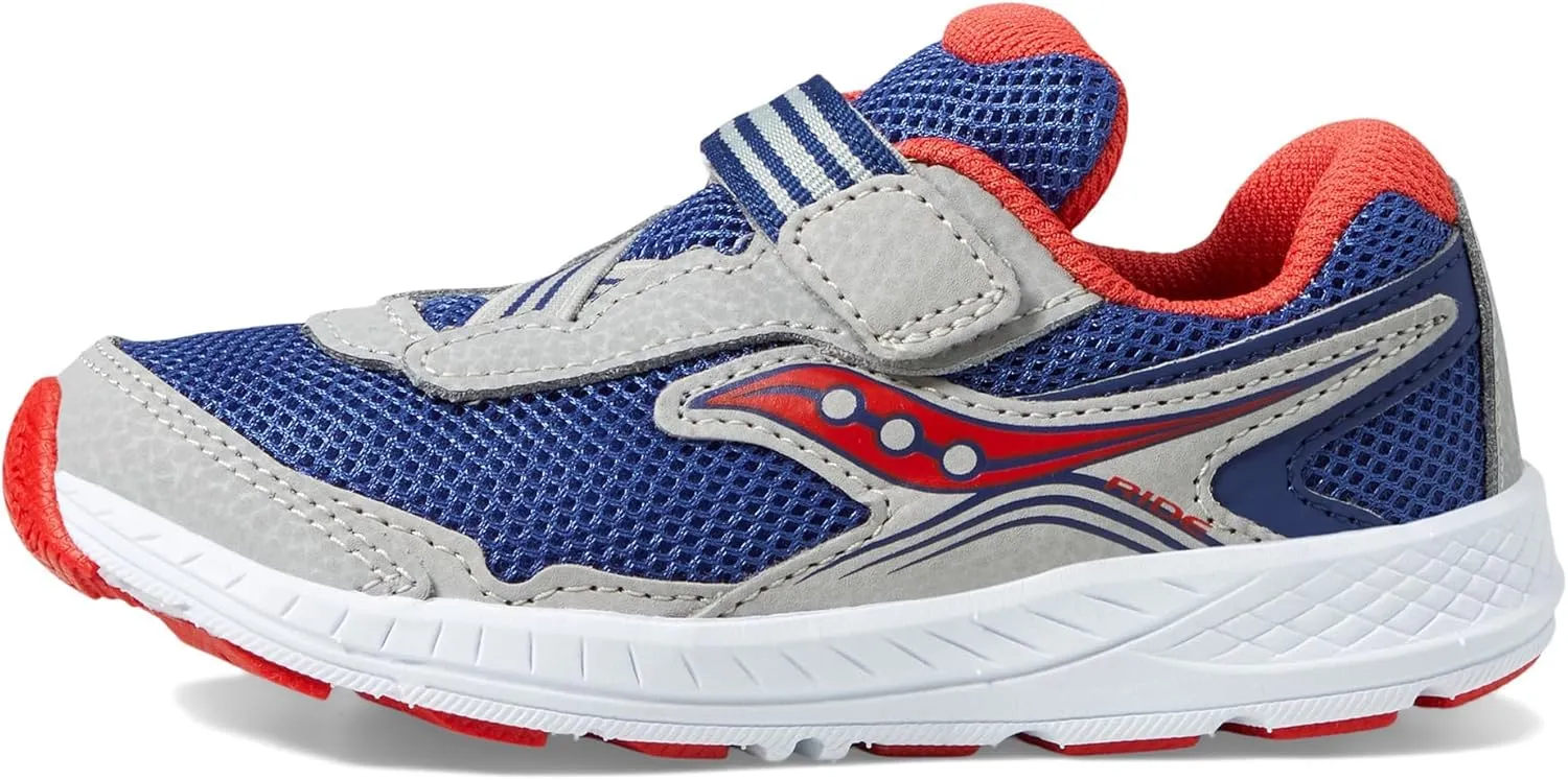 Saucony® Kids Ride 10 Jr Sneakers for Kids – Ideal for Toddlers and Little Kids – Poly Sock Construction – Round Toe