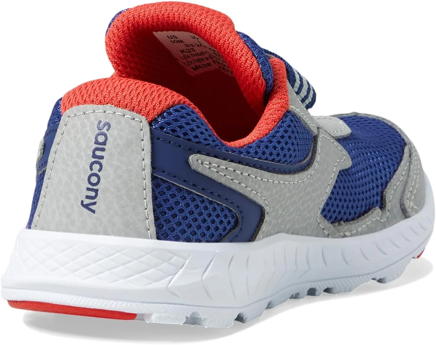 Saucony® Kids Ride 10 Jr Sneakers for Kids – Ideal for Toddlers and Little Kids – Poly Sock Construction – Round Toe