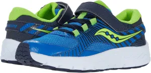 Saucony® Kids Velocer A/C Summer Shoes for Kids – Leather & Textile Upper – Cushioned Footbed (Little Kid/Big Kid) Blue/Green 10.5 Little Kid M