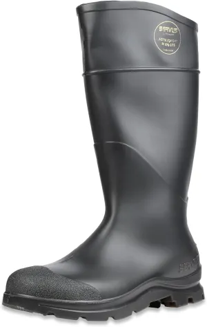 Servus Comfort Technology 14" PVC Steel Toe Men's Work Boots, Black - Steel Toe, 14