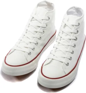 sharllen Men's High Top Canvas Sneakers Classic Casual Lace Up Canvas Shoes Comfortable Fashion Walking Shoes for Men