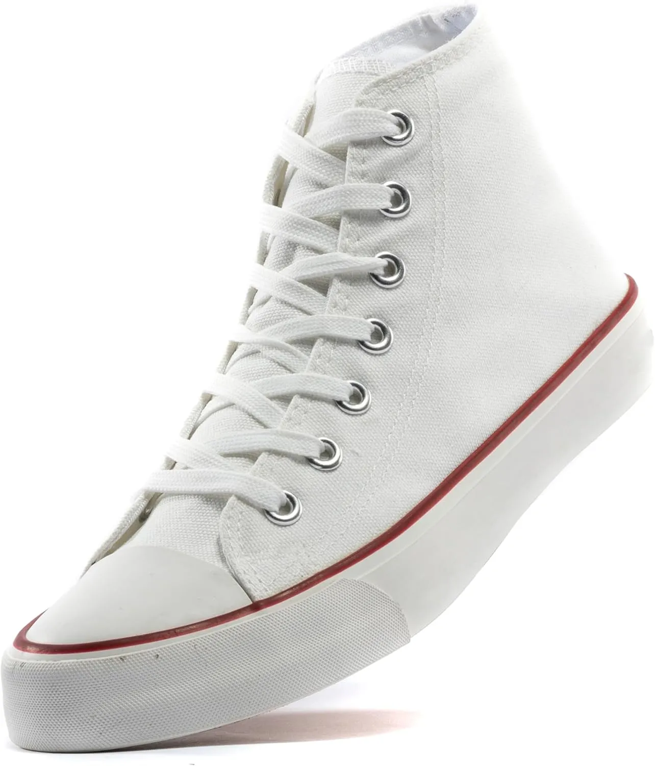 sharllen Men's High Top Canvas Sneakers Classic Casual Lace Up Canvas Shoes Comfortable Fashion Walking Shoes for Men