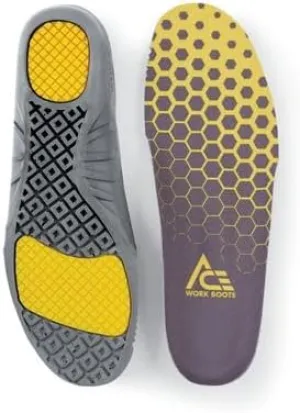 Shoes For Crews Comfort Insole with Gel for Men's, Women's, Inserts to Fit Work Boots and Shoes - Arch Support & Shock Absorption,Men's 11, Women's 12