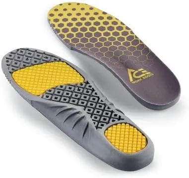 Shoes For Crews Comfort Insole with Gel for Men's, Women's, Inserts to Fit Work Boots and Shoes - Arch Support & Shock Absorption,Men's 11, Women's 12