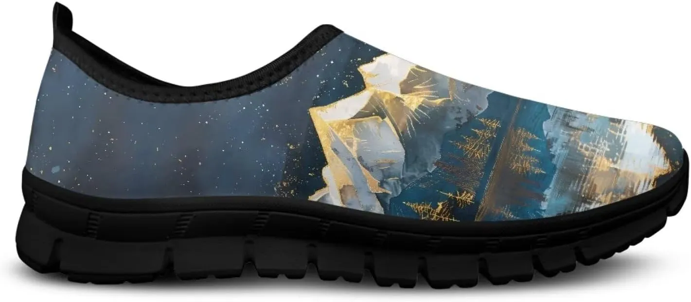 Slip On Loafers for Women Non Slip Breathable Workout Shoes Lightweight Gym Sneakers