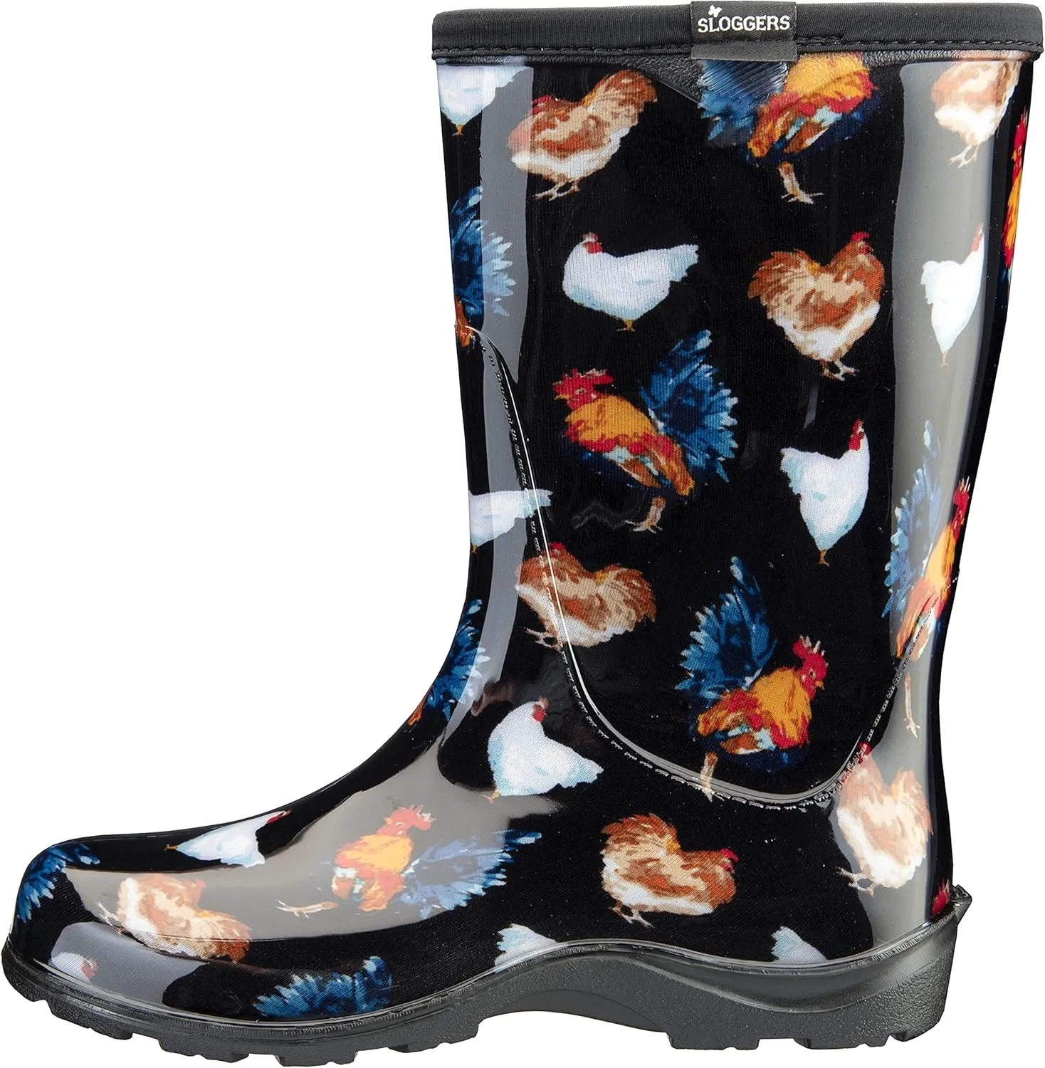 Sloggers Waterproof Garden Rain Boots for Women - Cute Mid-Calf Mud & Muck Boots with Premium Comfort Support Insole