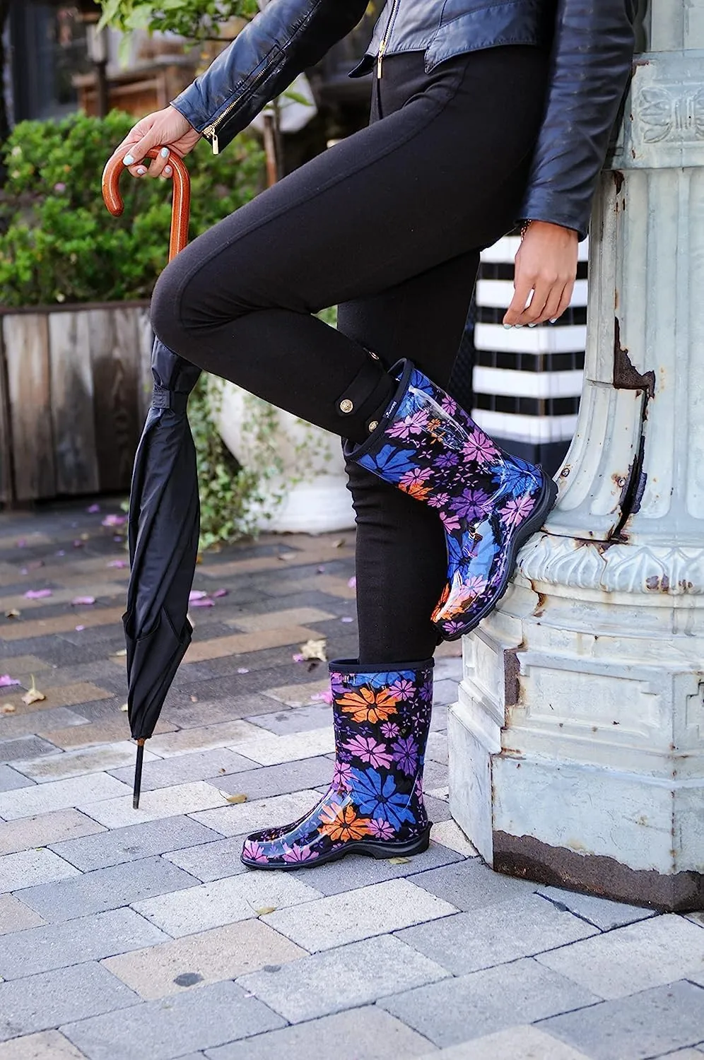 Sloggers Waterproof Garden Rain Boots for Women - Cute Mid-Calf Mud & Muck Boots with Premium Comfort Support Insole