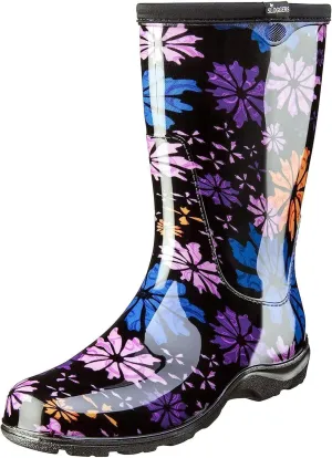 Sloggers Waterproof Garden Rain Boots for Women - Cute Mid-Calf Mud & Muck Boots with Premium Comfort Support Insole