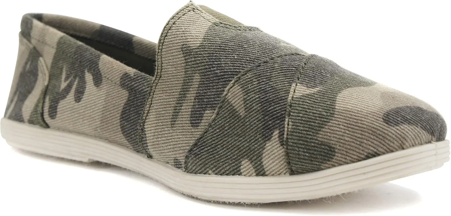 Soda Shoes Women's Obji Round Toe Casual Flat with Padded Insole