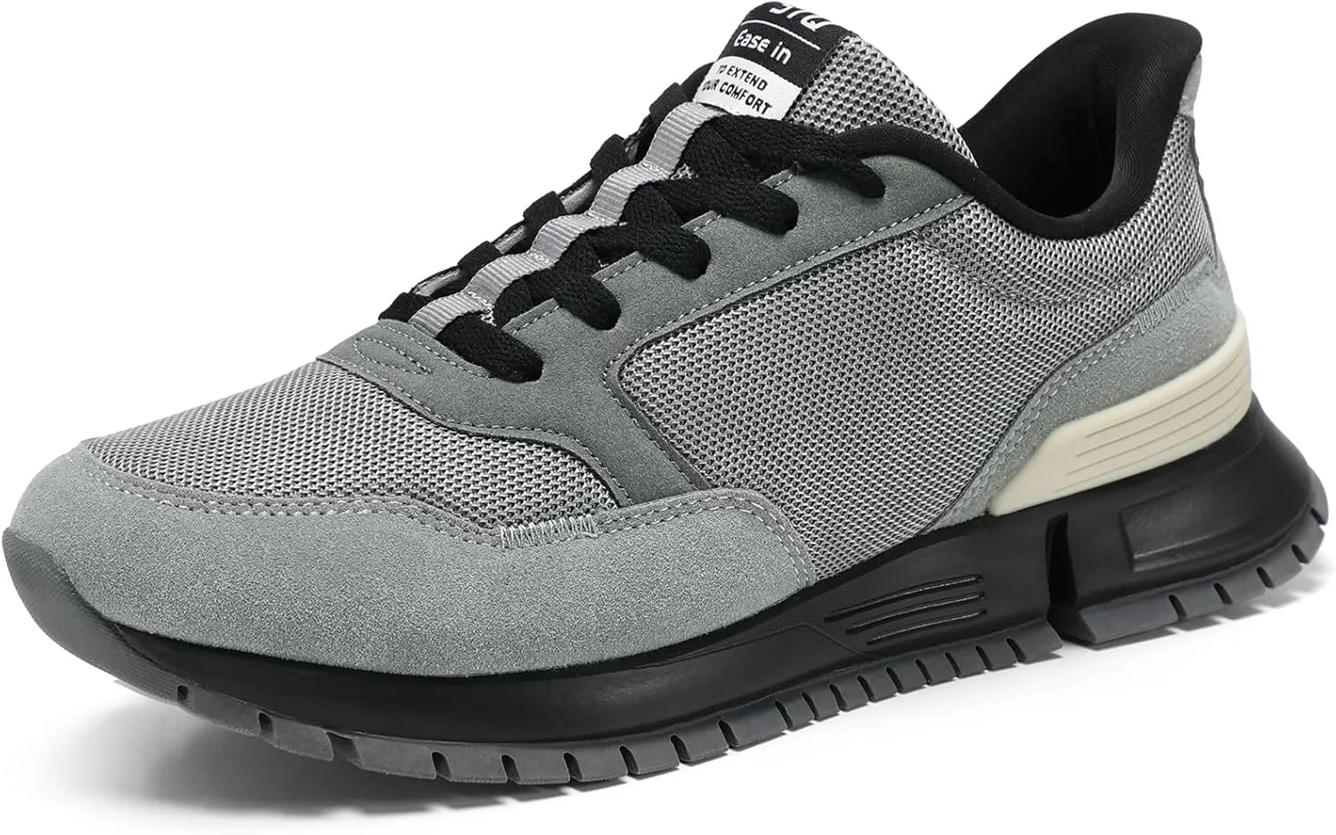STQ Classic Sneakers for Men Lace-up Mens Walking Running Shoes Casual Tennis Shoes