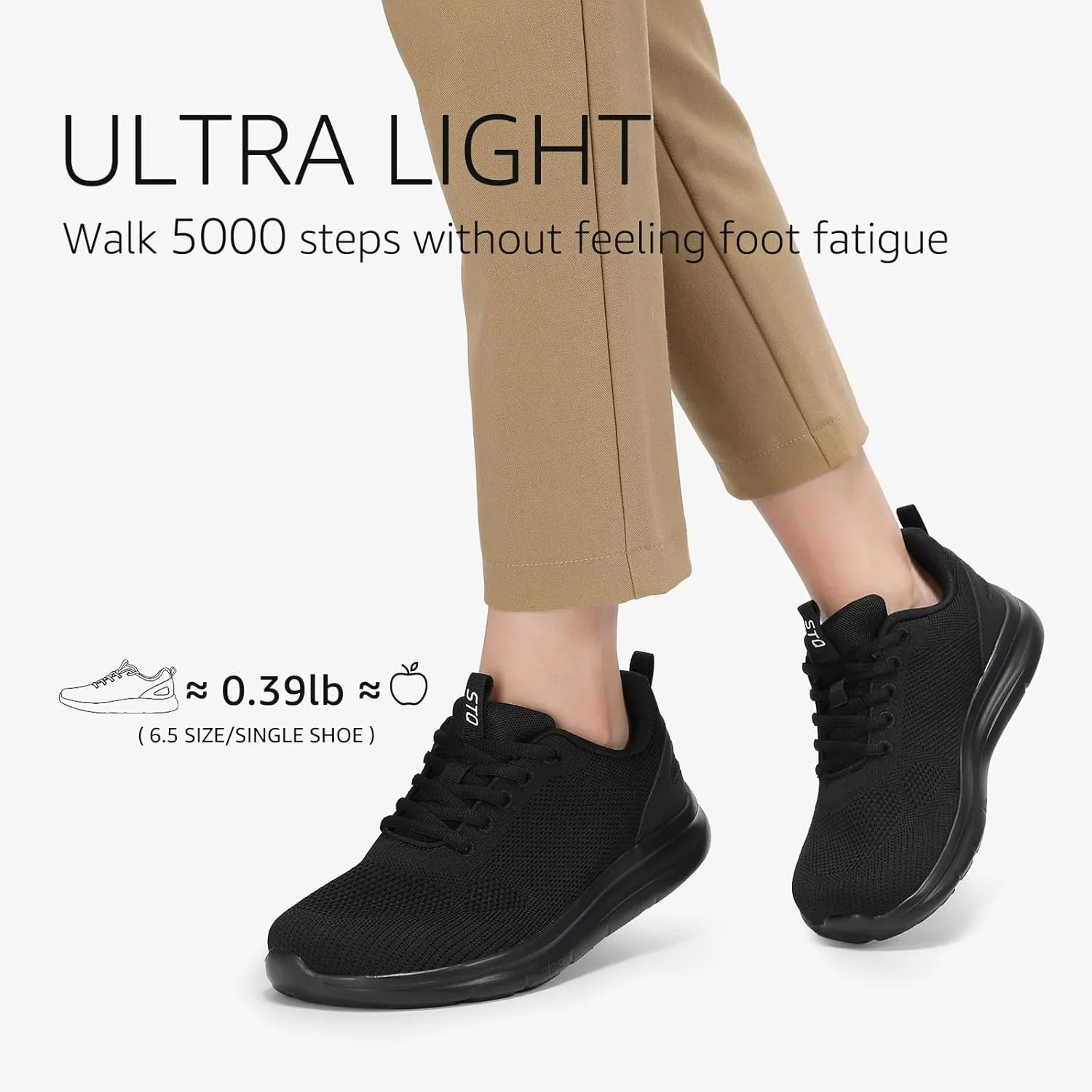 STQ Wide Toe Box Walking Shoes Women Orthopedic Swollen Feet Diabetic Tennis Running Sneakers for Plantar Fasciitis Arch Support Bunions